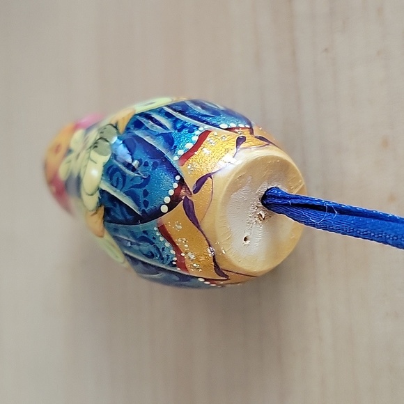 Matryoshka Doll Girl holding a Bunny Ornament - Picture 4 of 4